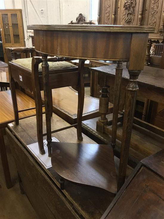 George II oak bureau(-)